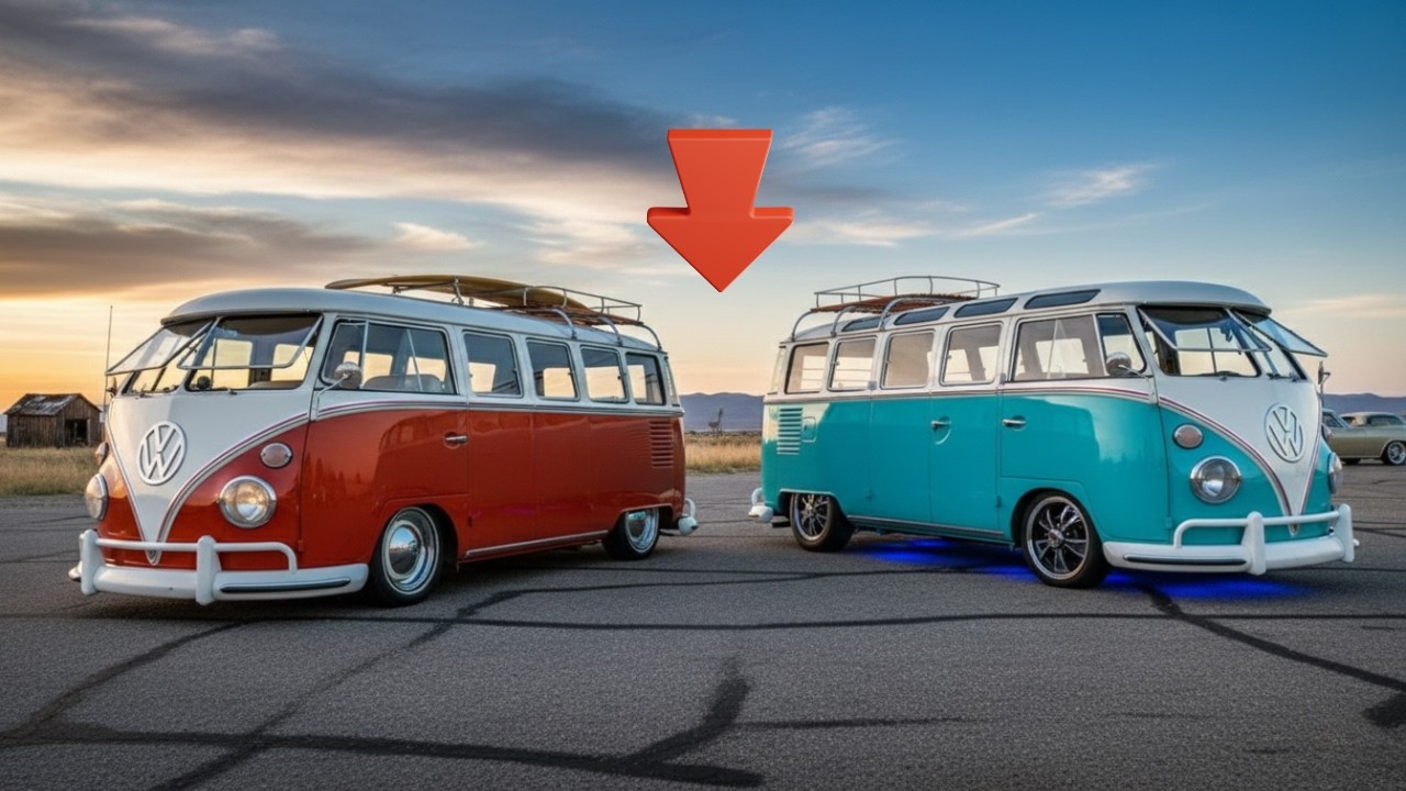 Kombi Rebaixada: Ela usa rodas de Porsche e um estilo German Look impecável!