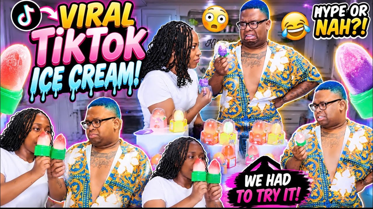 CONVINCING MY ANGRY BROTHER TO TRY VIRAL TIKTOK ICE CREAMS WITH ME (EXTREMELY HILARIOUS🤣)