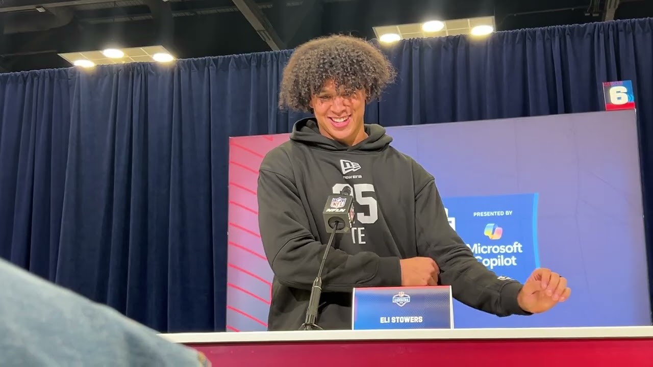 TE Eli Stowers Speaks at the 2026 NFL Scouting Combine