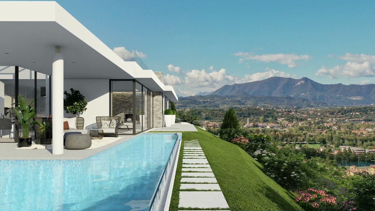 Villa Cesira - Luxury villa on Gardalake | Render by STUDIO BELLONI