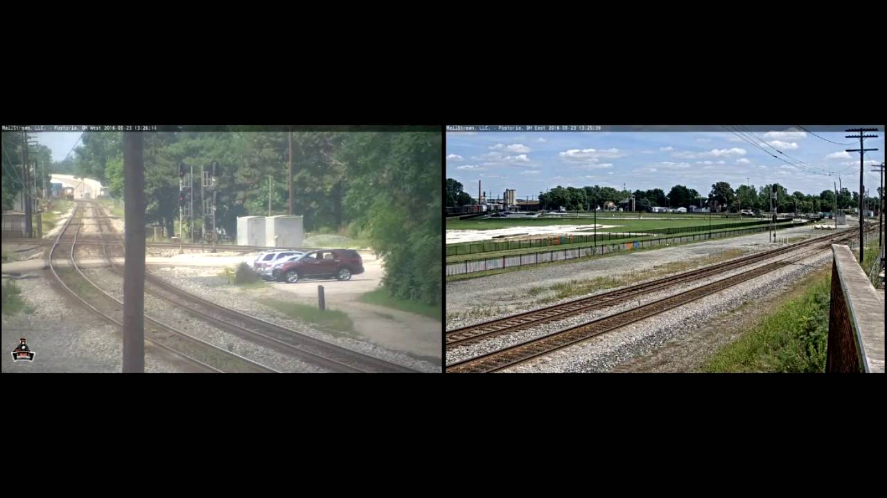 Railstream Railcam Series #70- Fostoria, OH (8/23/2016)