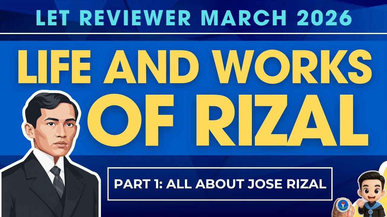 2026 LET REVIEWER - All About Jose Rizal (March 2026 LET) | Teach JC
