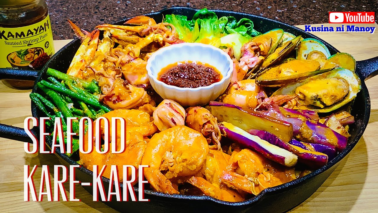 SATISFYING:Sekreto ng SEAFOOD KARE-KARE mapapaWOW sa Sarap|| Quick & Easy Recipe #panlasangpinoy