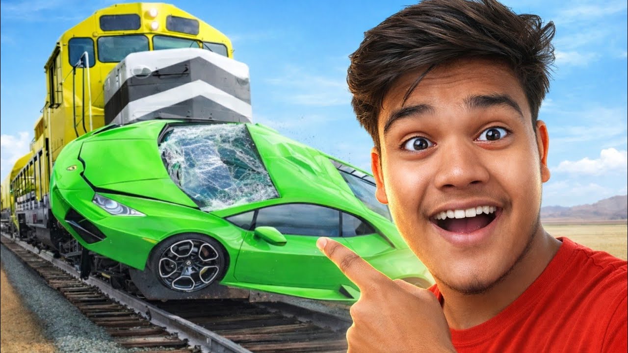 Supercar VS Train 😱 in game!