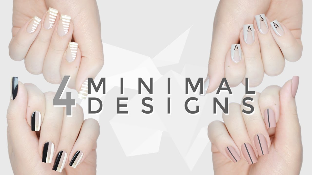 4 Cool, Easy & Minimal DIY Nail Art Designs
