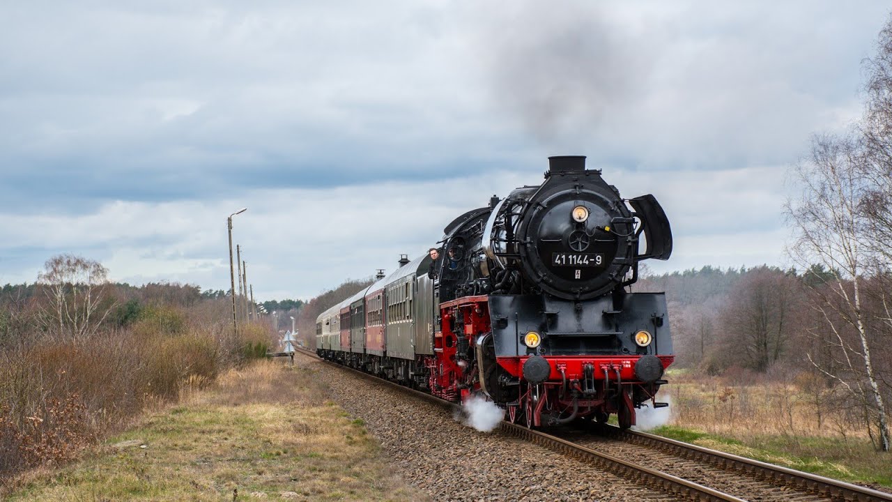 Niemiecki parowóz BR 41 1144 śladami 