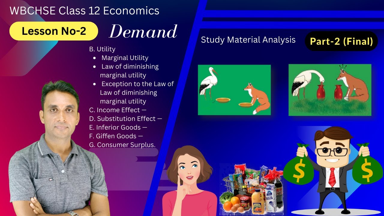12 Economics Lesson-2 Demand Part-2 (Final) Study Material Analysis | WBCHSE | MM Sir
