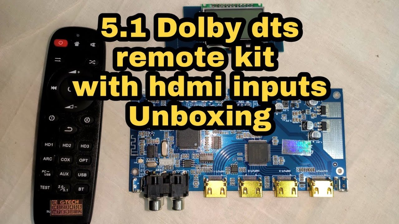 5.1 Dolby dts remote kit with hdmi input