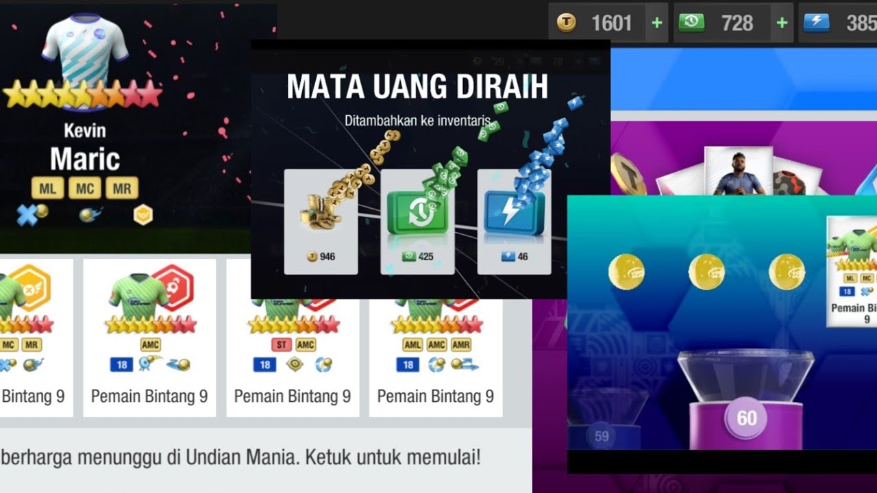 UNDIAN MANIA Top Eleven Selesai Level 60 dapet Token 1600 dan Pemain MC/MR/ML Cabe merah