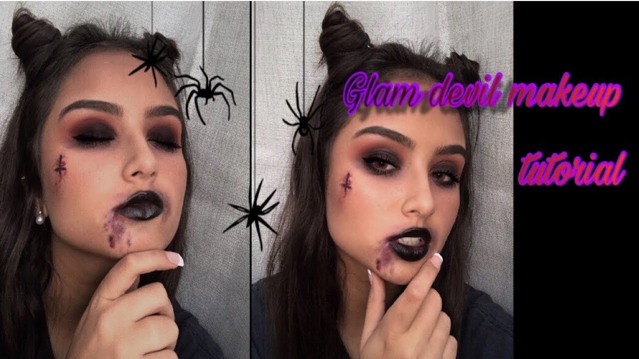 GLAM DEVIL HALLOWEEN MAKEUP TUTORIAL