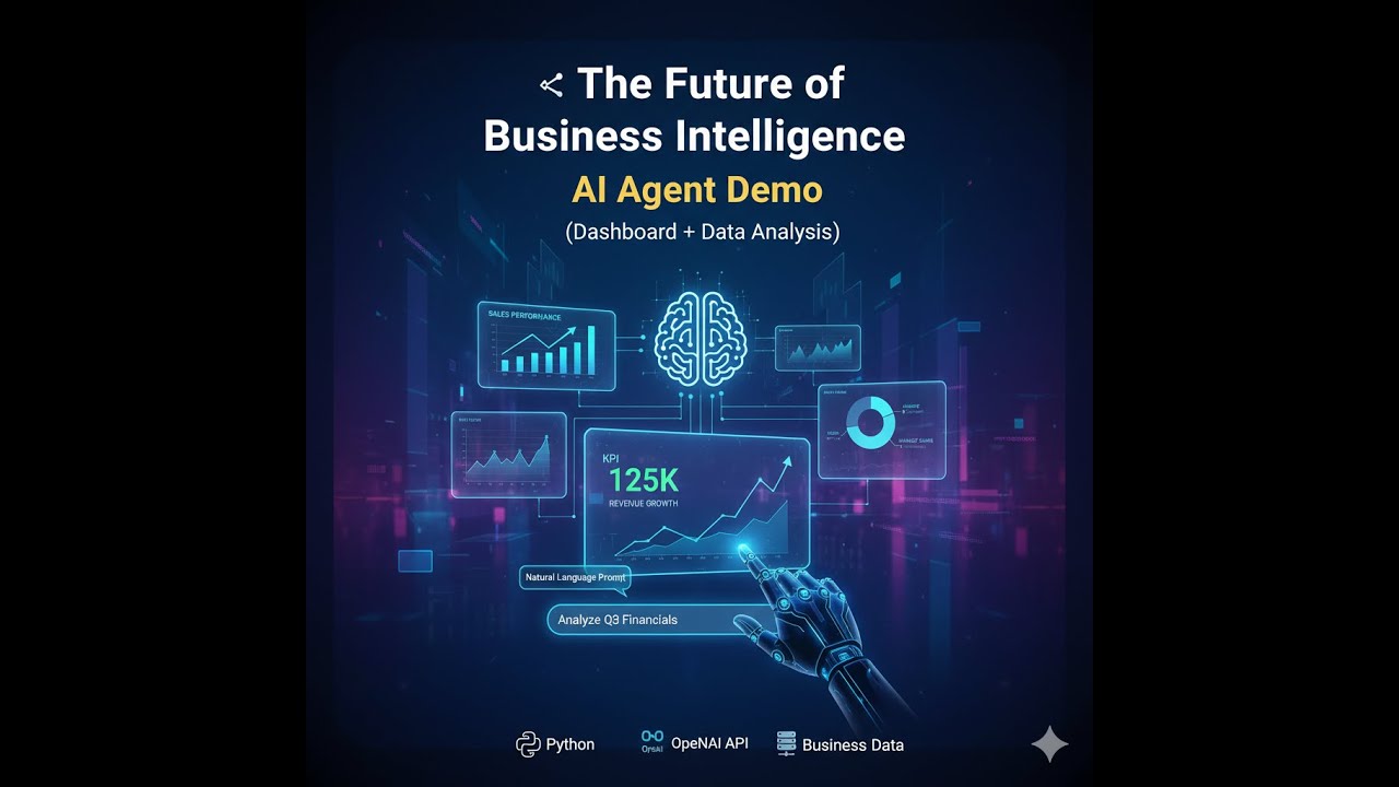 The Future of Business Intelligence &mdash; AI Agent Demo (Dashboard + Data Analysis)