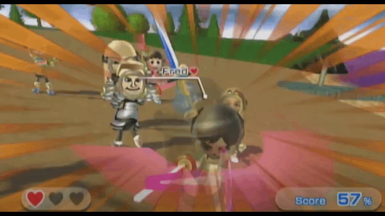 Wii Sports Resort:Storm Island Swordplay Showown but Fred betrays me...