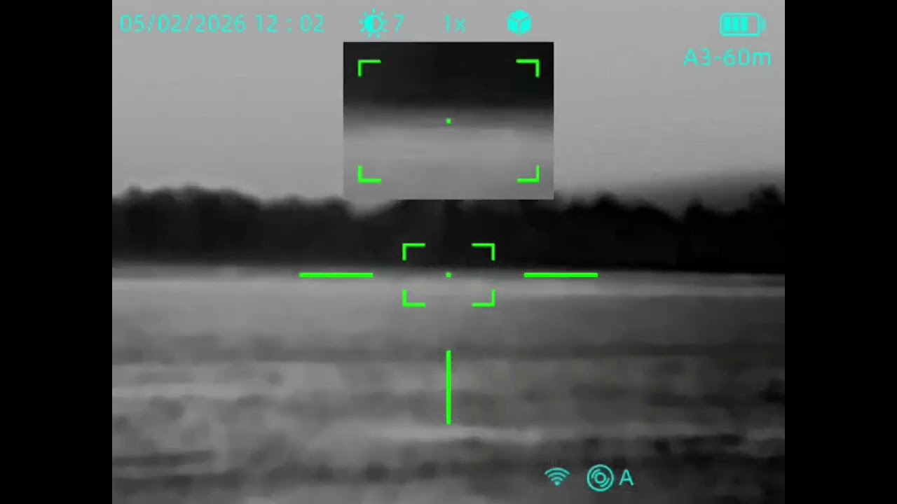 CV-life thermal.  Black hot mode.  Locating coyotes,  