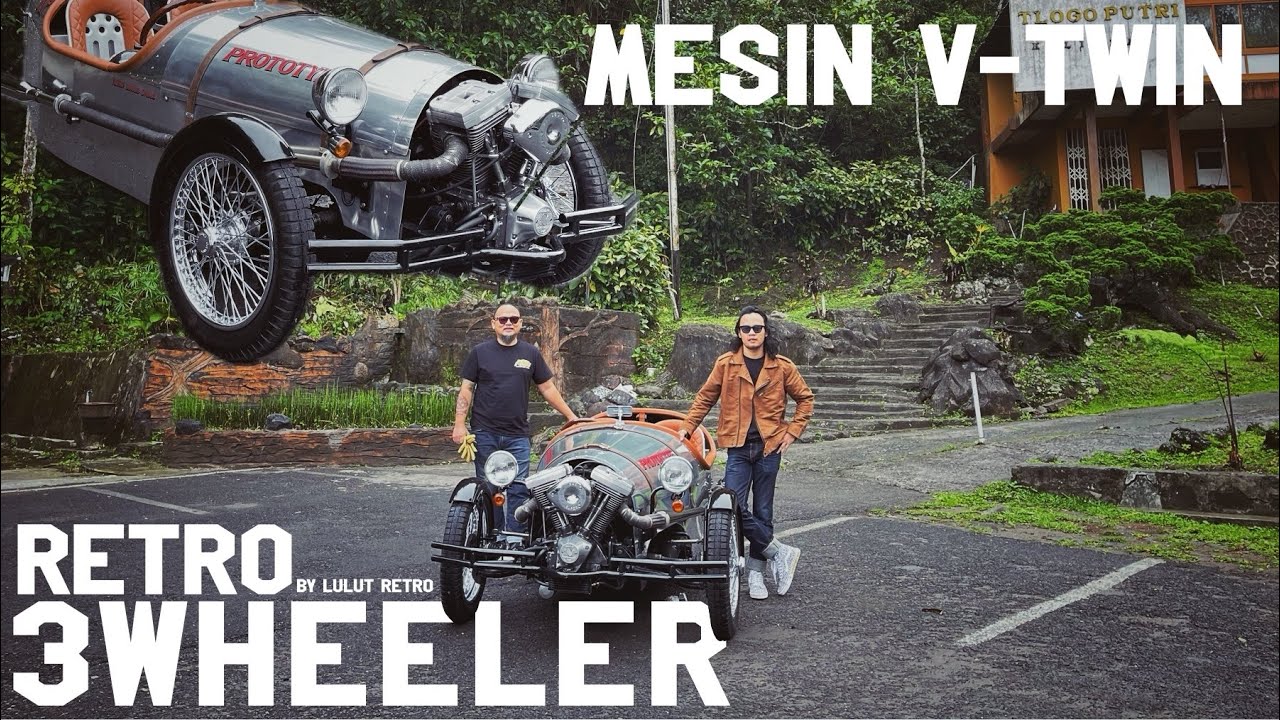 RETRO 3 WHEELER, KENDARAAN CUSTOM BASIC HARLEY DAVIDSON, GW DIAJAK TEST RIDE LANGSUNG!