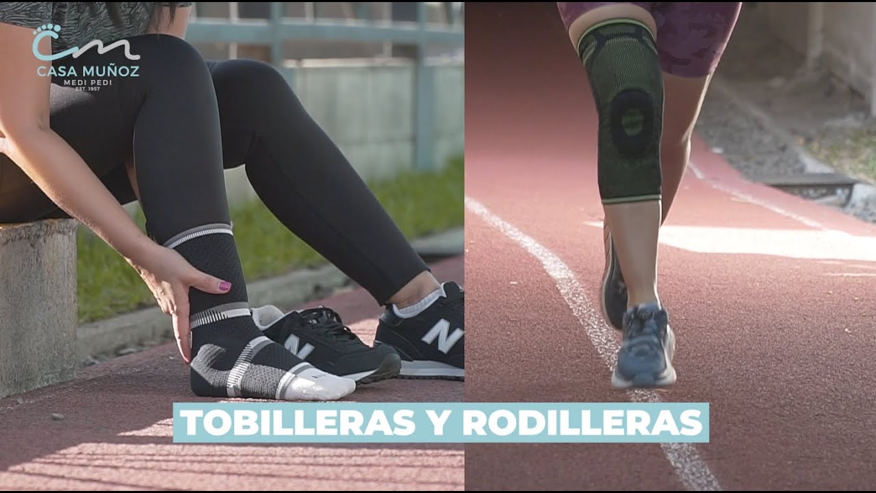 Uso de tobilleras y rodilleras para corredores