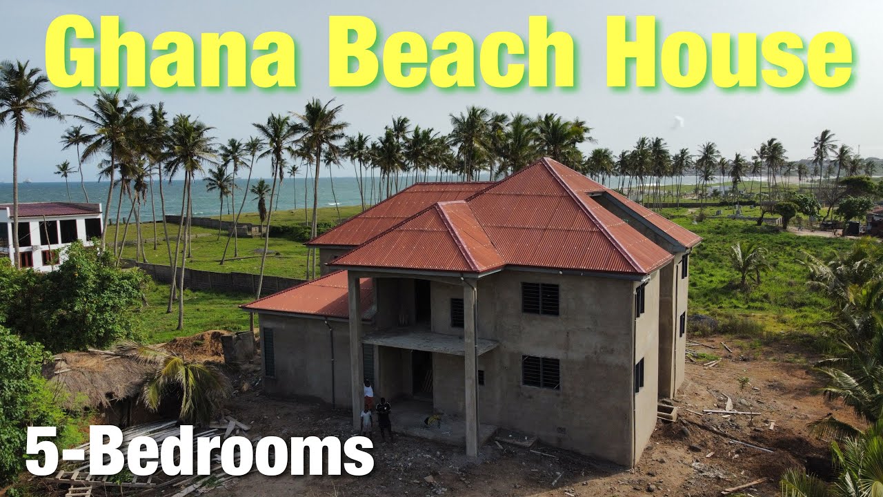 Building In Ghana 🇬🇭 | Ghana House Tour 5 Bedroom | Beach House In Ghana | Glass Installation |
