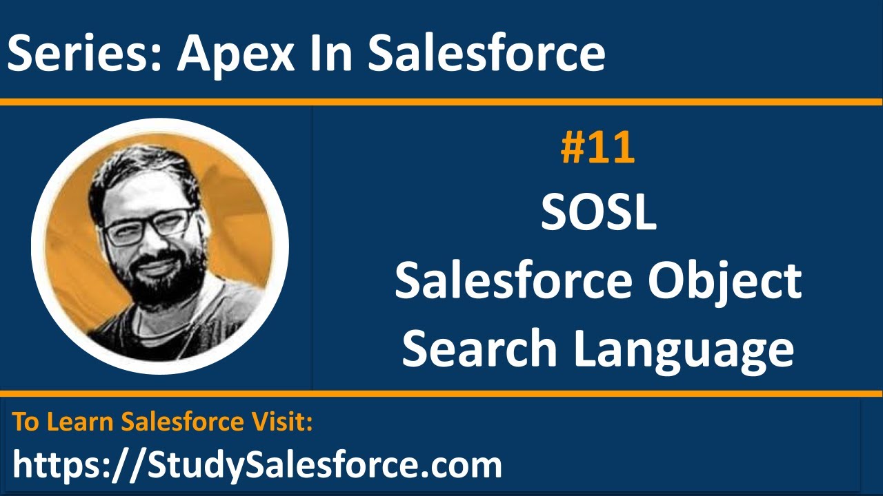 11 SOSL | Salesforce Object Search Language | Apex in Salesforce | Learn Salesforce Development