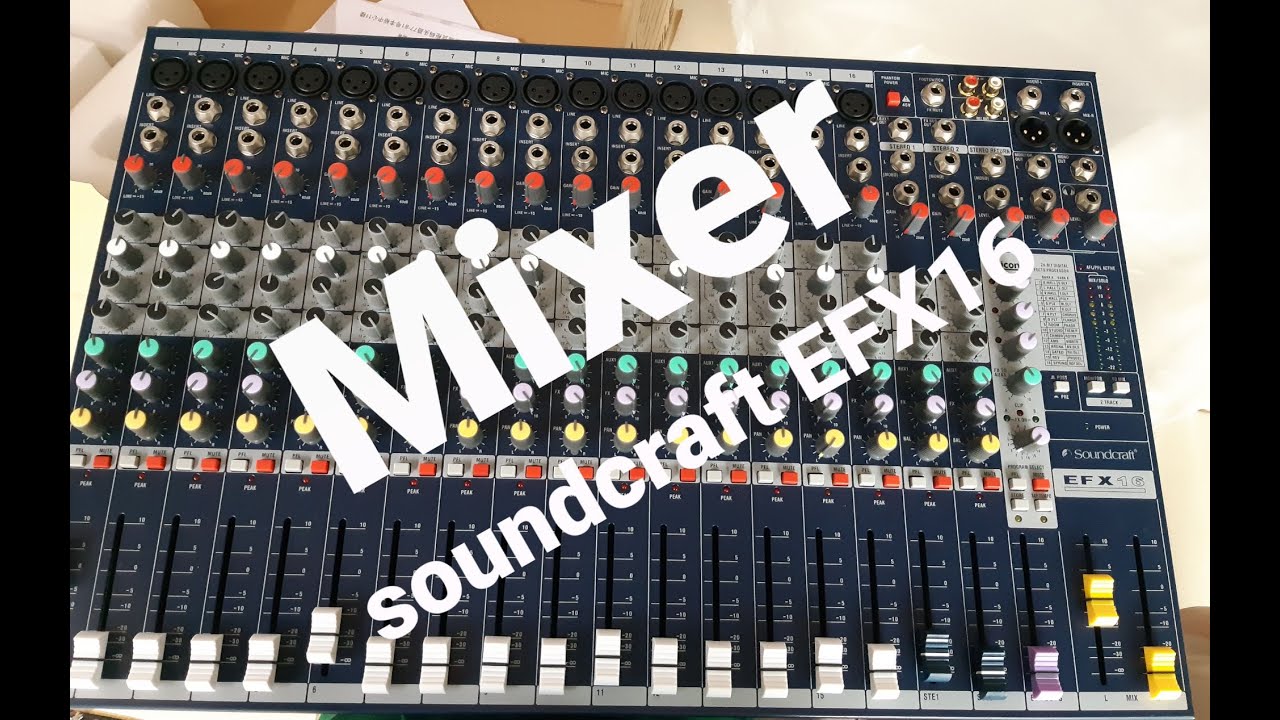 mixer Soundcraft EFX 16