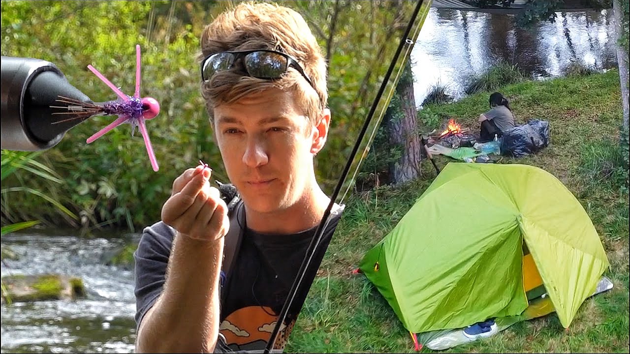 First time Euro Nymphing and Camping in River Ätran.