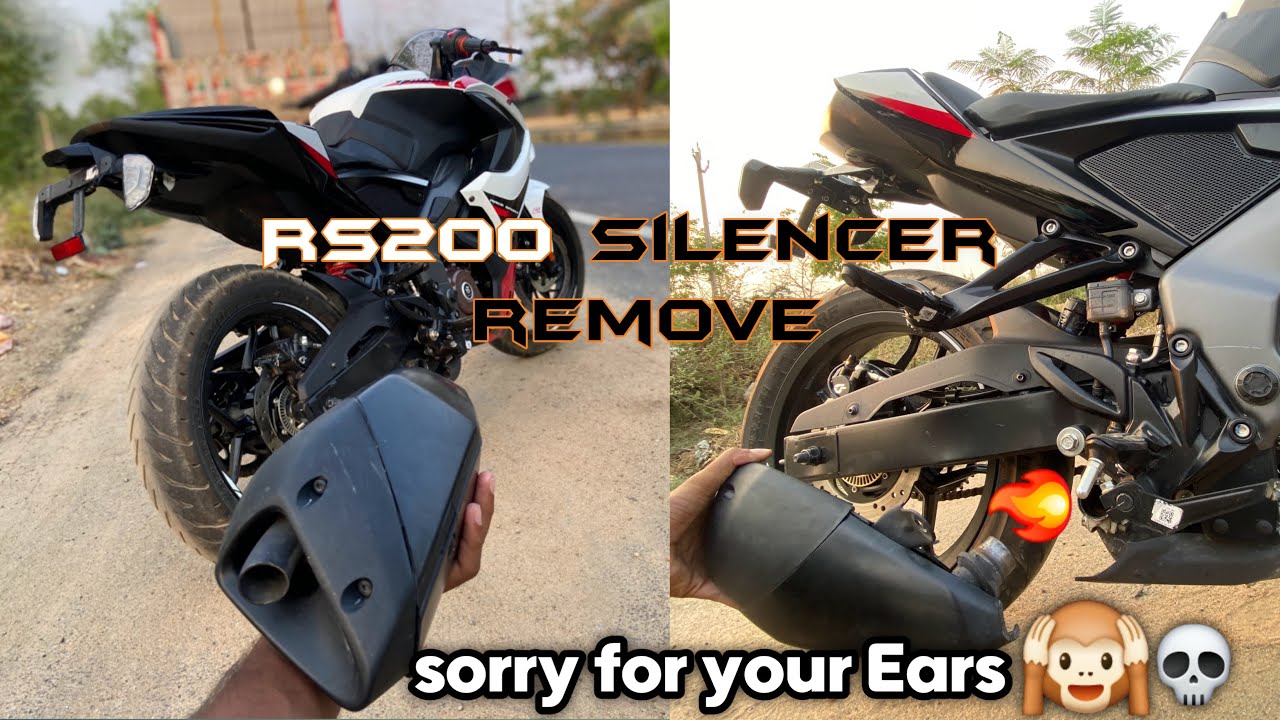 2025 Pulsar Rs200 Exhaust Remove Sound Increase?🥵 Silencer Modification