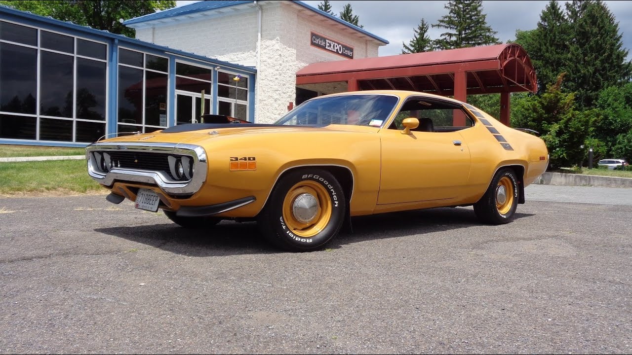 1971 Plymouth Road Runner in Bahama Yellow & 340 Engine Sound on My Car Story with Lou Costabile