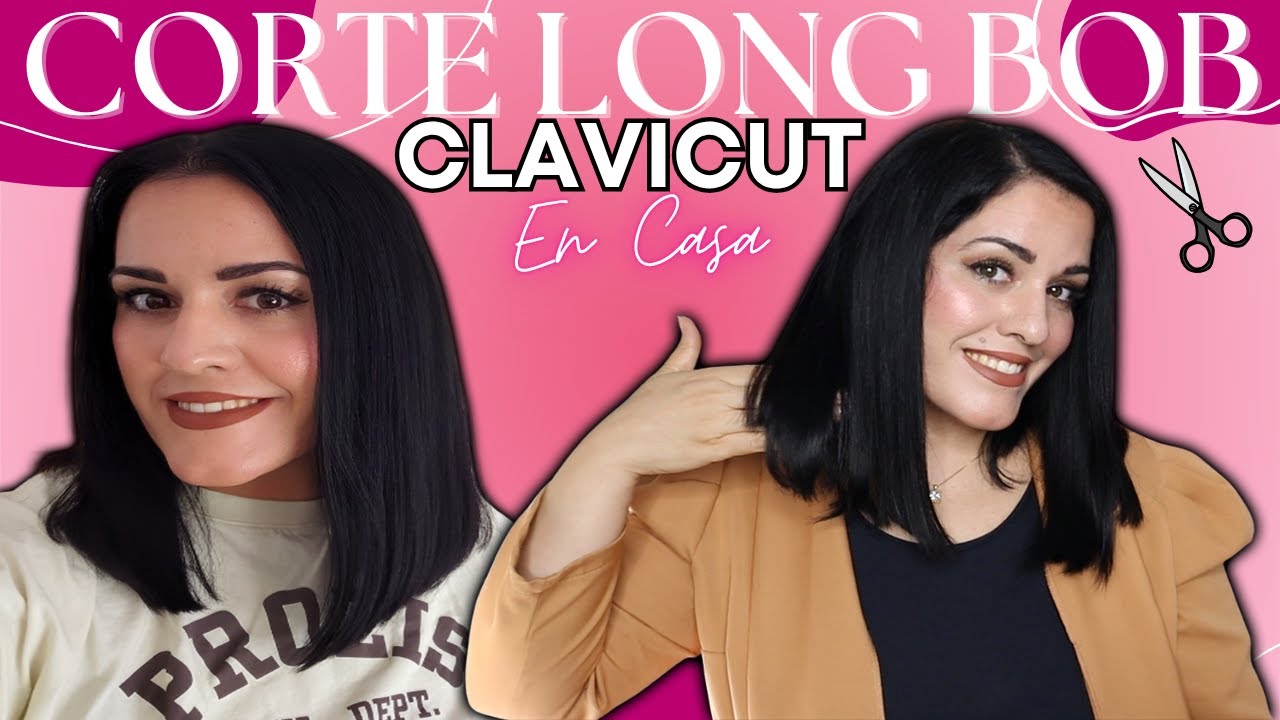 ➡️COMO CORTAR EN CASA EL PELO BOB LARGO/CLAVICUT(MUY SENCILLO)TUTORIAL💇‍♀️