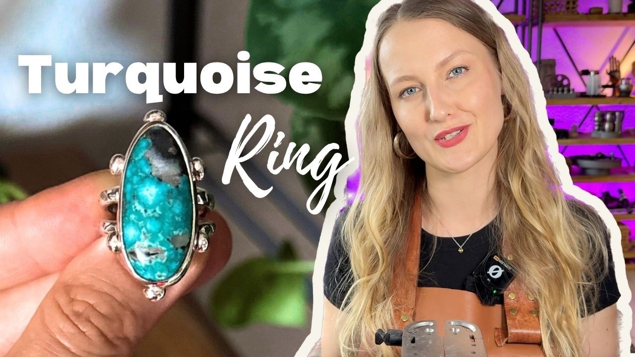 How to make a TURQUOISE ring | Step by step making tutorial!
