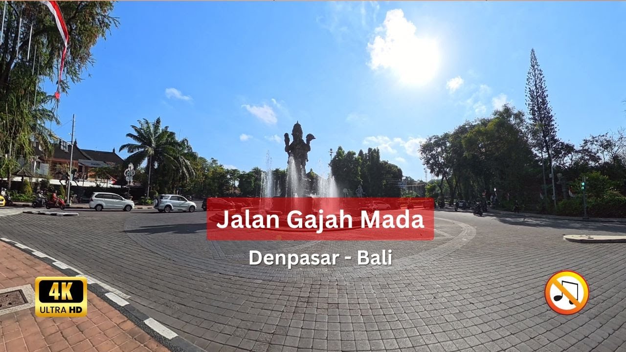 [4K] Walking Tour | Jalan Gajah Mada Denpasar - Bali