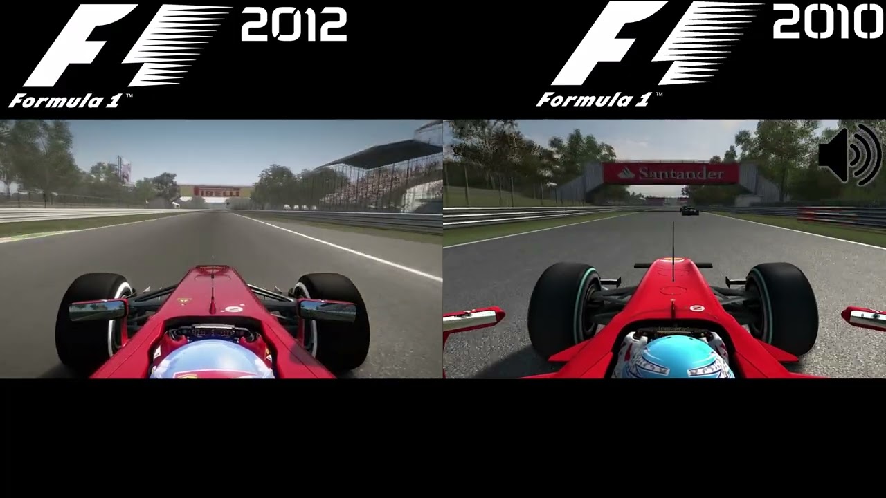 F1 2010 Remaster vs F1 2012