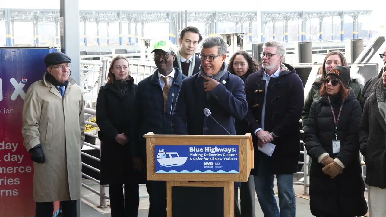 NYC DOT ANNOUNCES PIER 79 AS THE FIRST BOAT-BASED DELIVERY HUB