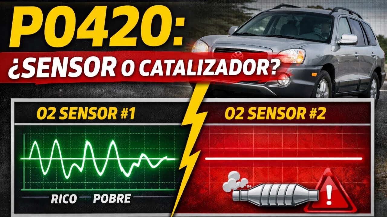 P0420 Hyundai Santa Fe: ¿Sensor o Catalizador? 🤔