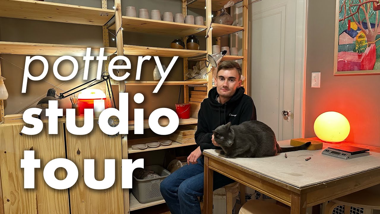 home pottery studio tour ☻ my cozy setup, how i made ceramics in my house