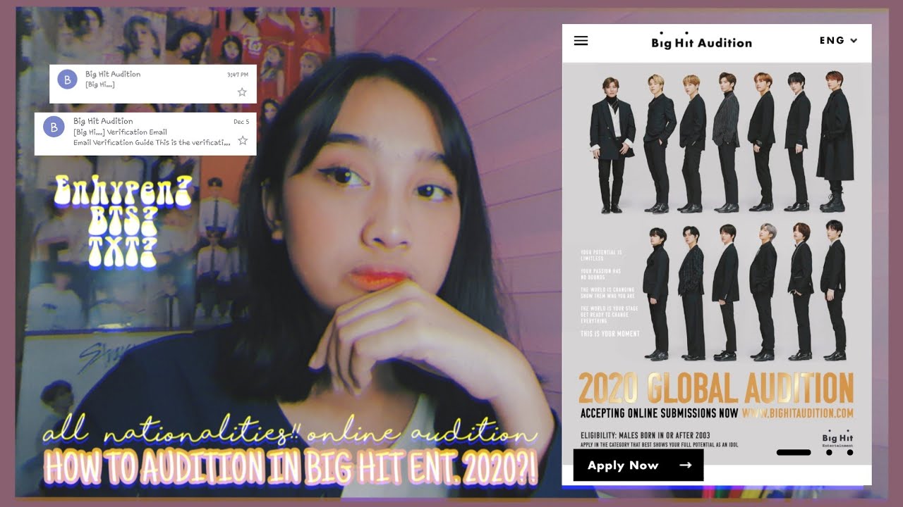 HOW TO AUDITION IN BIG HIT GLOBAL AUDITION?!I OPEN THEIR SITE EVEN IF I'M FEMALE!MUST WATCH!!!