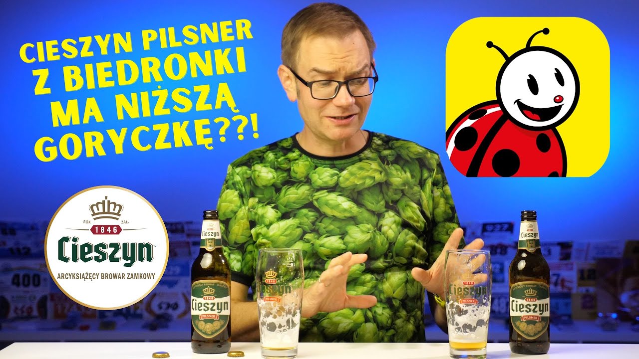 Cieszyn Pilsner z Biedronki ma niższą goryczkę?