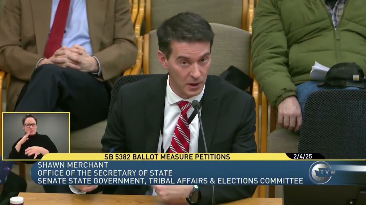 Sec of State Steve Hobbs weak initial testimony on Initiative Killer bill