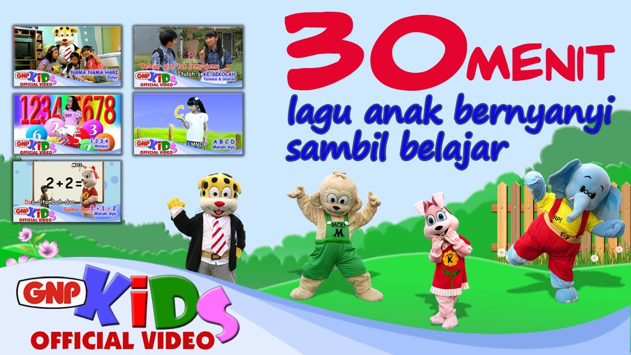 30 Menit Lagu Anak-anak Bernyanyi Sambil Belajar (HD Video)