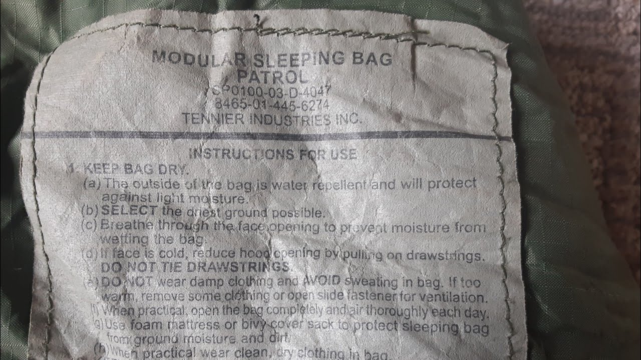 Military Modular Sleep System (Patrol) Bag Review