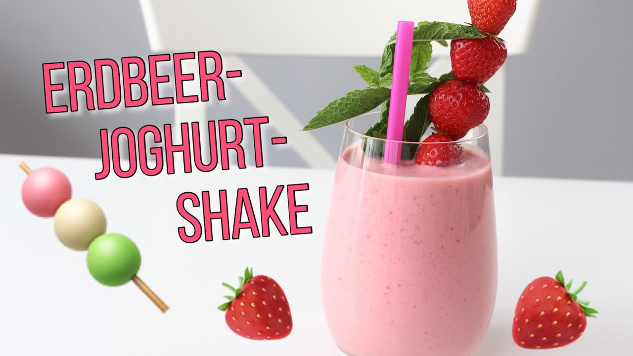 Rezept 🍓 Erdbeer-Joghurt-Shake 🍓 ERDBEER-LASSI | Super schnell und lecker!!! #lassi