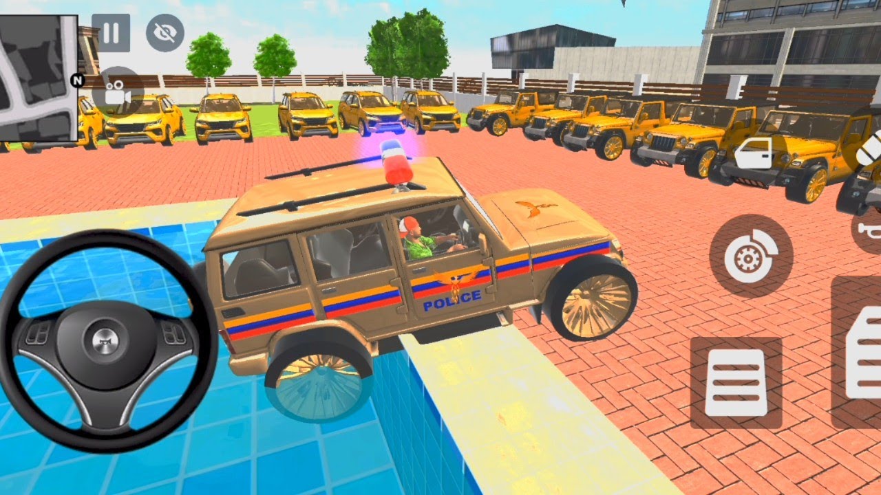 Car bike game*Franklin ordered an Indian police car and Mahindra thargold in the game gold fortuner