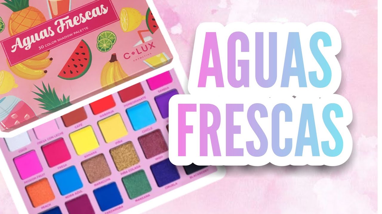 PALETA DE SOMBRAS COLORIDA AGUAS FRESCAS / C LUX / SWATCHES