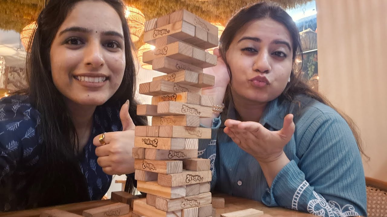 We Went to a Cute Cafe & This Happened 😍☕ | Chai, Pasta & Jenga Fun 🎉 | At Chaileela | Delhi