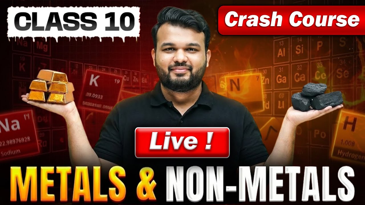 Metals & Non-Metals Class 10 | Full Chapter Crash Course 🔥  Farhan Sir  Newturn Academy