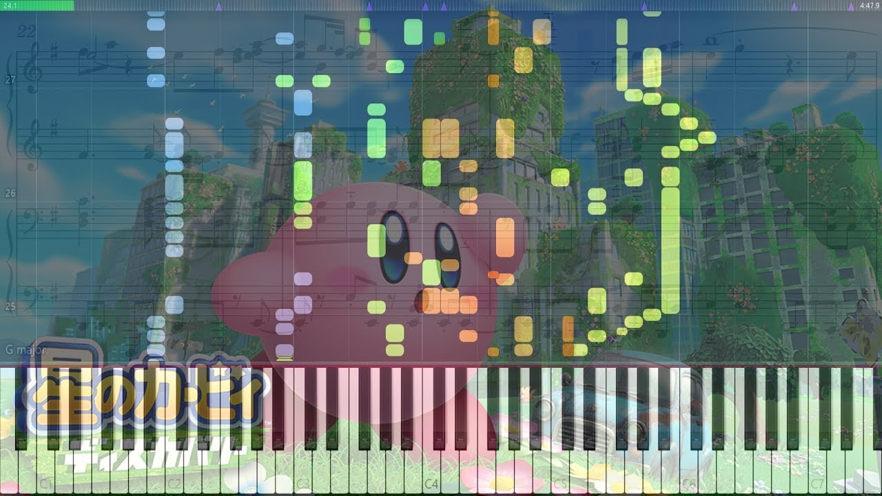 【星のカービィ ディスカバリー】｢褪せ色のサイコメトラードリーム｣　【Piano Tutorial】