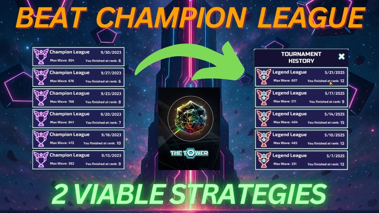How to progress in champion and reach legend tournament in the tower