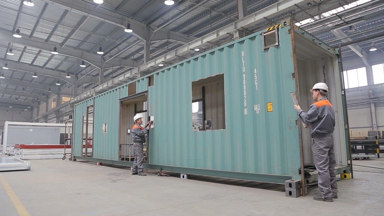 Modulaire maison, Construction modulaire, Maison container maritime