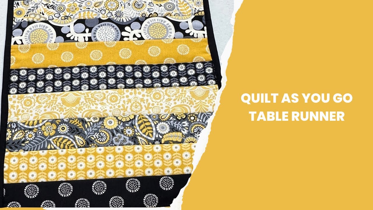 Дорожка для стола Quilt As You Go с использованием готовых вырезов