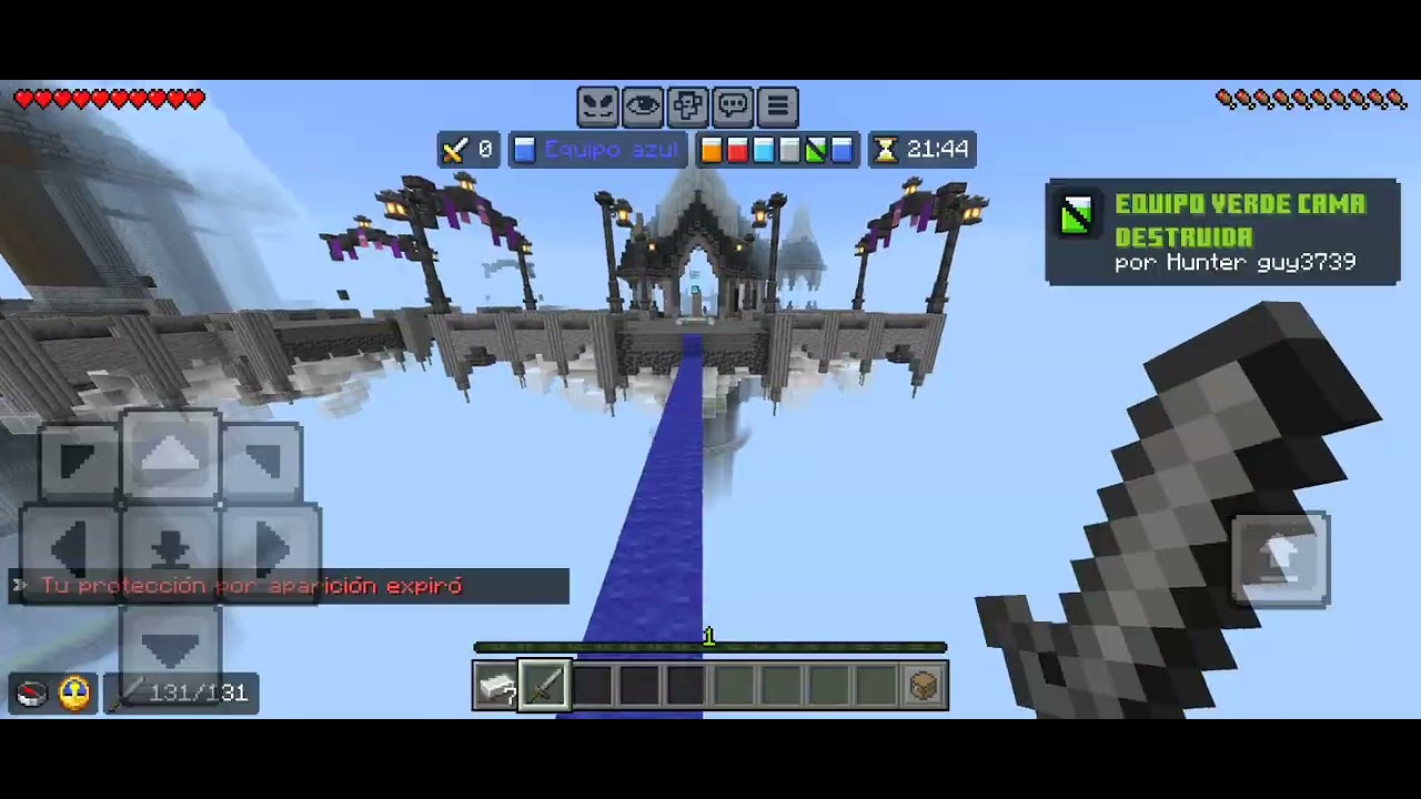 Jugando bedwars