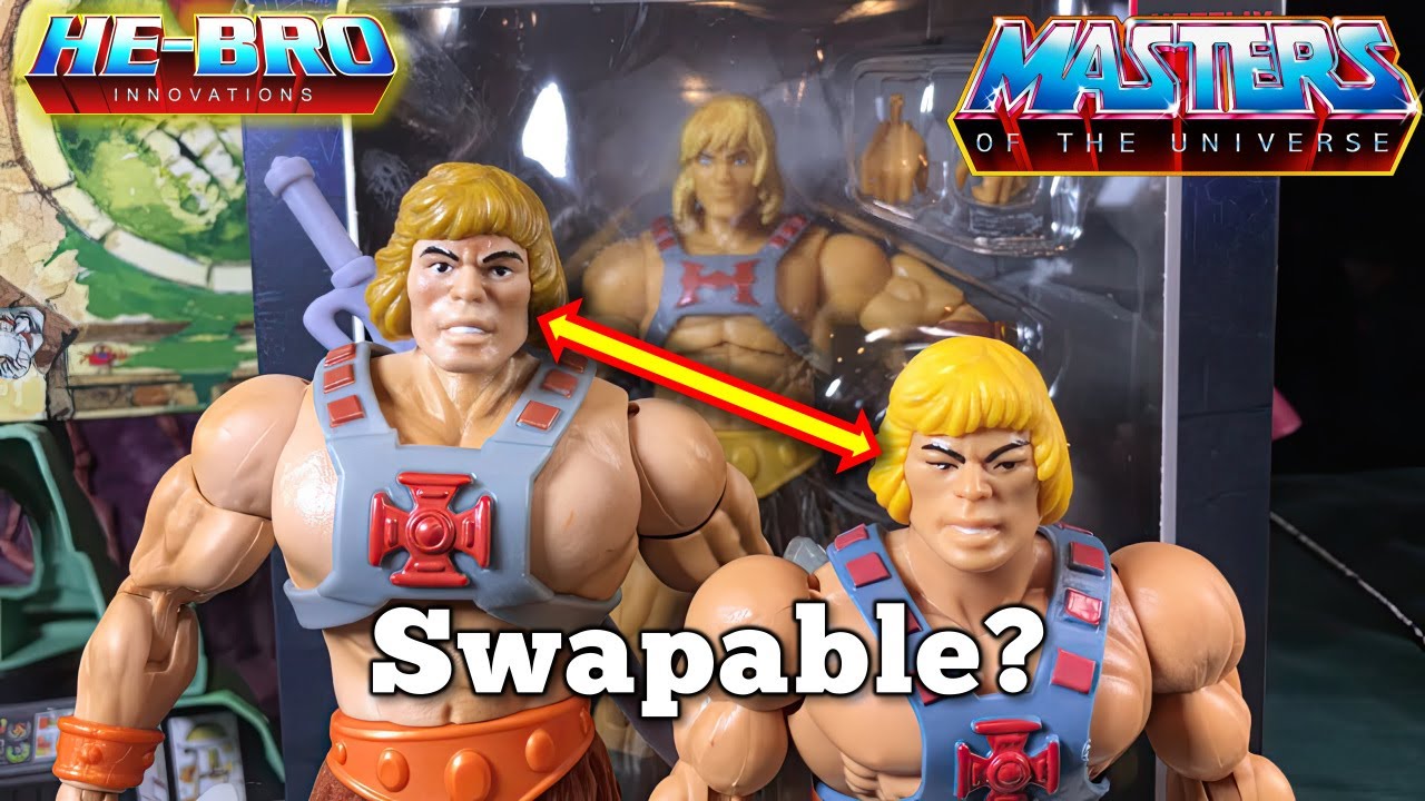 More Head swapping fun will He-Man's head look OK between these two figures Masterverse and origins?