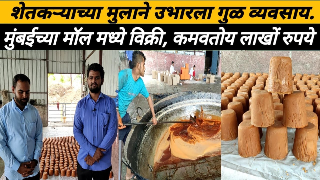 शेतकऱ्याचा मुलगा करतोय गुळ उद्योग लाखोंचा नफा:Jaggery industry:Jaggery business: