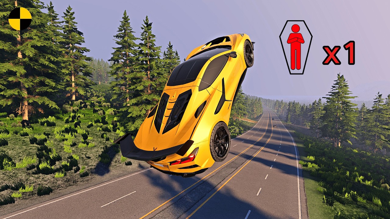 Realistic High-Speed Car Crashes in BeamNG.drive #179 | Ultra Detailed Crash Compilation